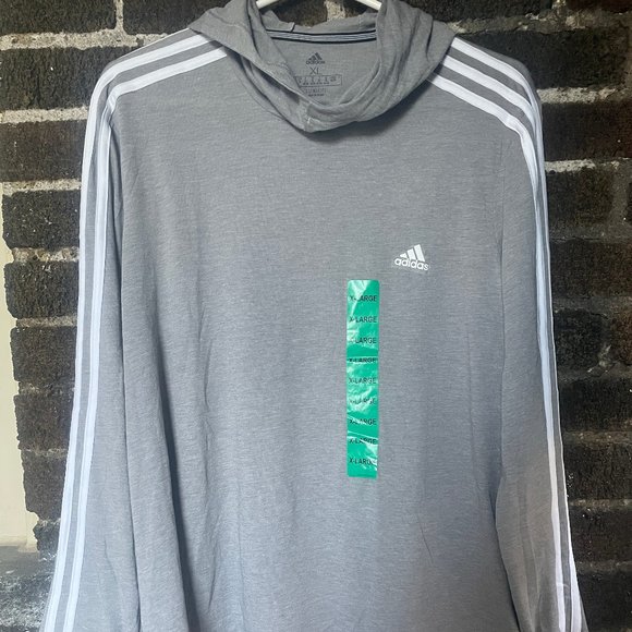 NWT Adidas Women's Grey Transition Lightweight Hoodie, XL. - Picture 3 of 4